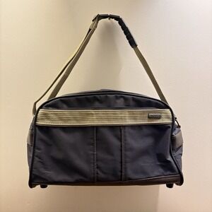 VTG 1980's American Tourister Carry On Shoulder Bag Messenger Bag Gray/Tan